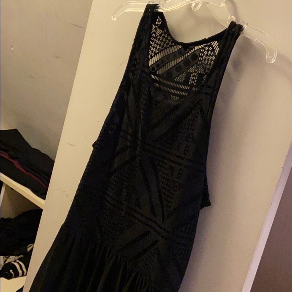 Long Black Flowy Maxi Dress